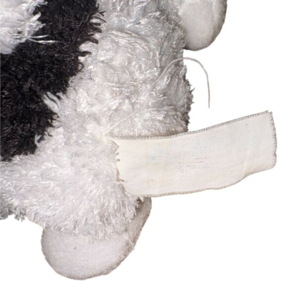 Animal Alley VERY SOFT BLACK & WHITE COW 4" Bean Bag Stuffed Animal Toy - Picture 4 of 4